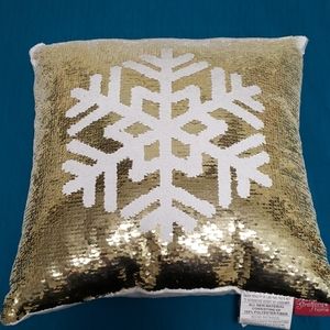 Snowflake Throw Pillow